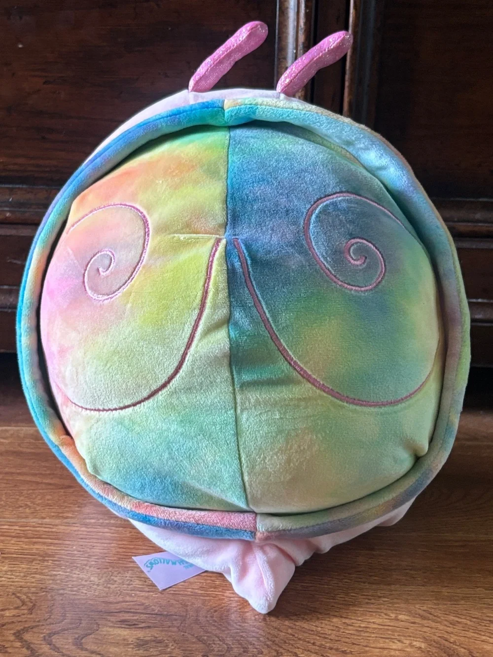 Sqishmallows pink snail plush
